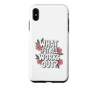 Carcasa para iPhone XS MAX ¿Qué Pasa si Todo Funciona Divertido superación Floral