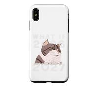 Carcasa para iPhone XS MAX ¿Qué pasaría si 2026 Fuera Solo un Trailer para 2027? Meme de Gato Divertido
