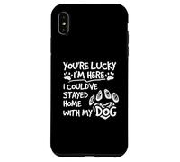 Carcasa para iPhone XS MAX Quédate en casa con mi Perro