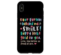 Carcasa para iPhone XS MAX Querida Persona detrás de mí, Sonríe, Feliz Alegre Alegre