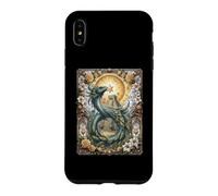 Carcasa para iPhone XS MAX Quetzalcóatl Dios Azteca Mitología Myan Inca Christian Floral