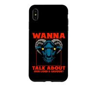 Carcasa para iPhone XS MAX ¿Quieres Hablar de Nuestro Señor? Satanic Goat Baphomet