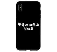 Carcasa para iPhone XS MAX Quiero Aprender Coreano. Divertidas Palabras hangul
