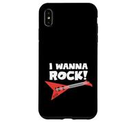 Carcasa para iPhone XS MAX Quiero Rock, Guitarrista de Banda, Música Punk Rock, Rock'n Roll