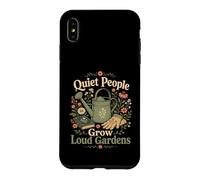 Carcasa para iPhone XS MAX Quiet People Grow Loud Gardens Vintage Regadera Gráfico