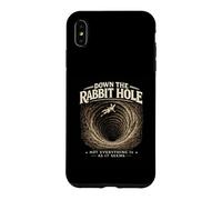 Carcasa para iPhone XS MAX Rabbit Holes Conspiración Gráfico Retro Conejo OVNIs Meme Verdad