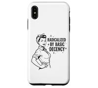 Carcasa para iPhone XS MAX Radicalized by Basic Decency Cita Feminista Retro
