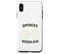 Carcasa para iPhone XS MAX Radios Mujer Ciclismo Diseño Divertido Regalo Amante Bicicleta