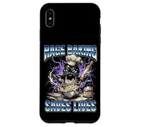 Carcasa para iPhone XS MAX Rage Baking Salva Vidas, Divertidos panaderos caseros de Angry Cat