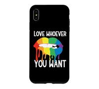 Carcasa para iPhone XS MAX Rainbow Love Lips Adulto Orgullo Fiesta Lesbianas Queer CSD LGBT