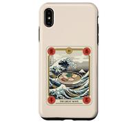 Carcasa para iPhone XS MAX Ramen Bowl Surfing Tarot Card La Gran Ola Fuera de Kanagawa