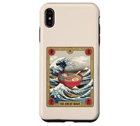 Carcasa para iPhone XS MAX Ramen Bowl Surfing Tarot Card La Gran Ola Fuera de Kanagawa