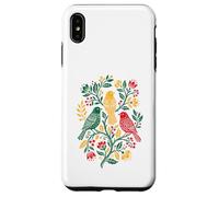 Carcasa para iPhone XS MAX Rasta Reggae Roots Three Birds Jamaica Folk Art Floral