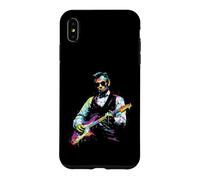 Carcasa para iPhone XS MAX Rave President Abe Lincoln Tocando Guitarra gráfica EDM Art