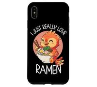 Carcasa para iPhone XS MAX Realmente me Encanta el Anime Ramen Phoenix Eating Noodle Bowl