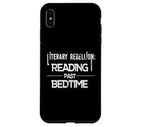 Carcasa para iPhone XS MAX Rebelión literaria Lectura Pasada Hora de acostarse Humor de ratón de Biblioteca