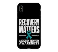 Carcasa para iPhone XS MAX Recovery Matters Concientización sobre la adicción al Alcohol a Las Drogas Verde Azulado