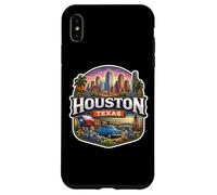 Carcasa para iPhone XS MAX Recuerdo de Houston Texas City State Vintage Viaje Memorabilia