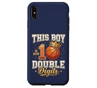 Carcasa para iPhone XS MAX Regalo de Baloncesto de 10 cumpleaños de This Boy is 10 con Doble dígito