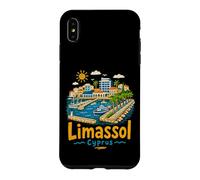 Carcasa para iPhone XS MAX Regalo de Recuerdo de Viaje de Limassol Chipre Dibujado a Mano