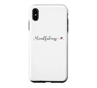 Carcasa para iPhone XS MAX Regalo de tipografía de corazón Mindfulness