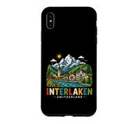 Carcasa para iPhone XS MAX Regalo histórico de Viaje de Interlaken Suiza Dibujado a Mano