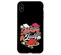 Carcasa para iPhone XS MAX Regalo para Amantes de los Libros Diversión Biblioteca Dama Bibliotecaria