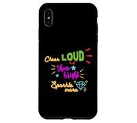 Carcasa para iPhone XS MAX Regalo para animadoras Cheer Cheer Loud Shine Bright