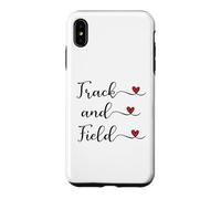 Carcasa para iPhone XS MAX Regalo tipográfico manuscrito con corazón de Pista y Campo