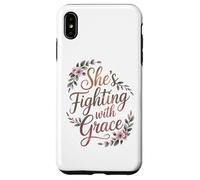 Carcasa para iPhone XS MAX Regalos para el Cuidado del cáncer de Mama Fighting with Grace