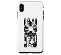 Carcasa para iPhone XS MAX Relax The DJ Is Here, Amante de los Discos de Vinilo Gothic Skull LP