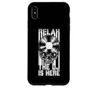 Carcasa para iPhone XS MAX Relax The DJ Is Here, Amante de los Discos de Vinilo Gothic Skull LP