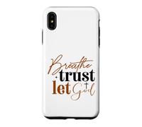 Carcasa para iPhone XS MAX Respira Confianza Deja Que Dios Fe Cristiana