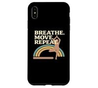 Carcasa para iPhone XS MAX Respiración Movimiento Repetir Yoga Pose Rainbow