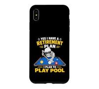 Carcasa para iPhone XS MAX Retirement Plan Play Pool Skeleton Billiard Player