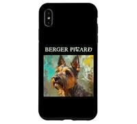 Carcasa para iPhone XS MAX Retratos Coloridos de Perros franceses - Berger Picard