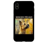 Carcasa para iPhone XS MAX Retratos Coloridos de Perros franceses - Berger Picard