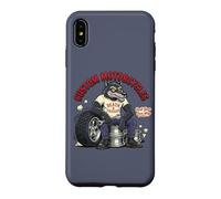 Carcasa para iPhone XS MAX Retro Biker: Custom Motorcycles Lowbrow Wolf Rockabilly 50s