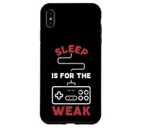 Carcasa para iPhone XS MAX Retro Gaming - Sleep is For The Weak Gamepad para Gamer Funny
