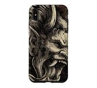 Carcasa para iPhone XS MAX Retro Japonés Oni Demon HannyaScreaming Yokai Anime