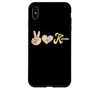 Carcasa para iPhone XS MAX Retro Leopardo Paz Corazón Karma Boho Espiritual