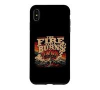 Carcasa para iPhone XS MAX Retro Mountain Cross El Fuego Todavía Arde