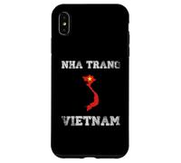 Carcasa para iPhone XS MAX Retro Nha Trang Vietnam Bandera de Vietnam Envejecida
