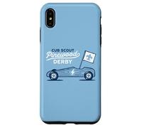 Carcasa para iPhone XS MAX Retro Pinewood Derby Cub Scouts Racer Race Car Logo