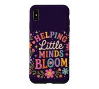 Carcasa para iPhone XS MAX Retro Teacher Helping Little Minds Bloom Floral Cita