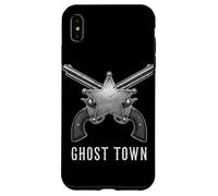 Carcasa para iPhone XS MAX Revólveres Ghost Town Western Vintage Cowboy Outlaw