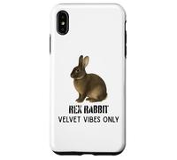 Carcasa para iPhone XS MAX Rex Rabbit Velvet Vibes Solo para fanáticos de Mascotas y Animales