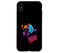 Carcasa para iPhone XS MAX Ride The Sweet Wave, diseño Retro de neón y Frutas para Surf