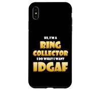 Carcasa para iPhone XS MAX Ring Collector Idgaf Vintage Rare Jewelry Gold Wedding Rings
