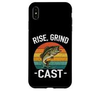 Carcasa para iPhone XS MAX Rise Grind Cast Amante de la Pesca Pescado Susurrador Aventuras Lago
